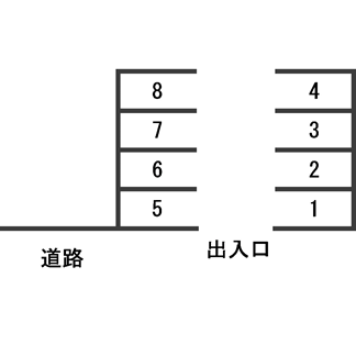 興戸久保月極駐車場_区画図